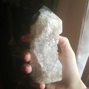 Amethyst quartz tower
